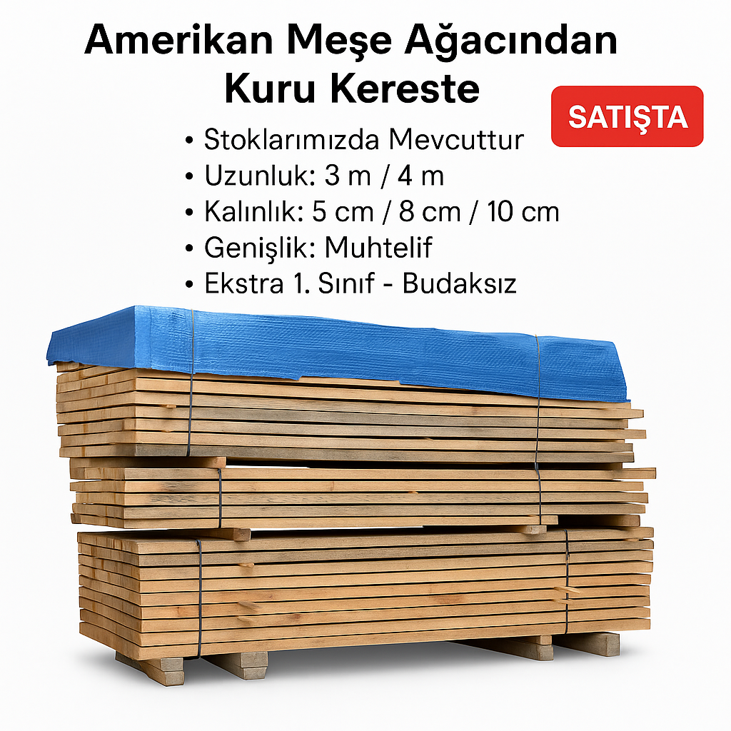 AMERİKAN MEŞE AĞACI KERESTE