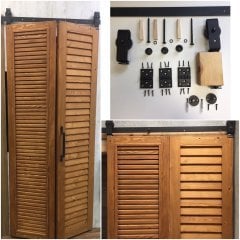 Katlanır Sürme Kapı & Dolap Mekanizması 2 Kanatlı Sistem