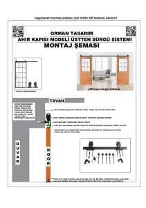 Üstten Montajlı Baston Modeli (Çİft Kapı) Sürgü Mekanizması