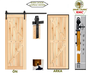 KÖKNAR AĞACI RUSTİK AHIR KAPISI