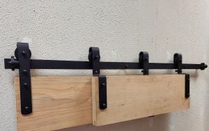 Çift Kapı Sürgü Mekanizması (Üst Üste)