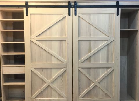 Baston Modeli Kapı, Dolap Sistemi Sürgü Mekanizması (Tek Ray-Çift Kanat)