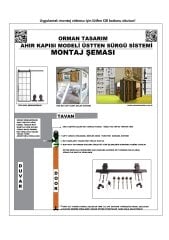 Üstten Montajlı (Tek Kapı) Sürgü Mekanizması