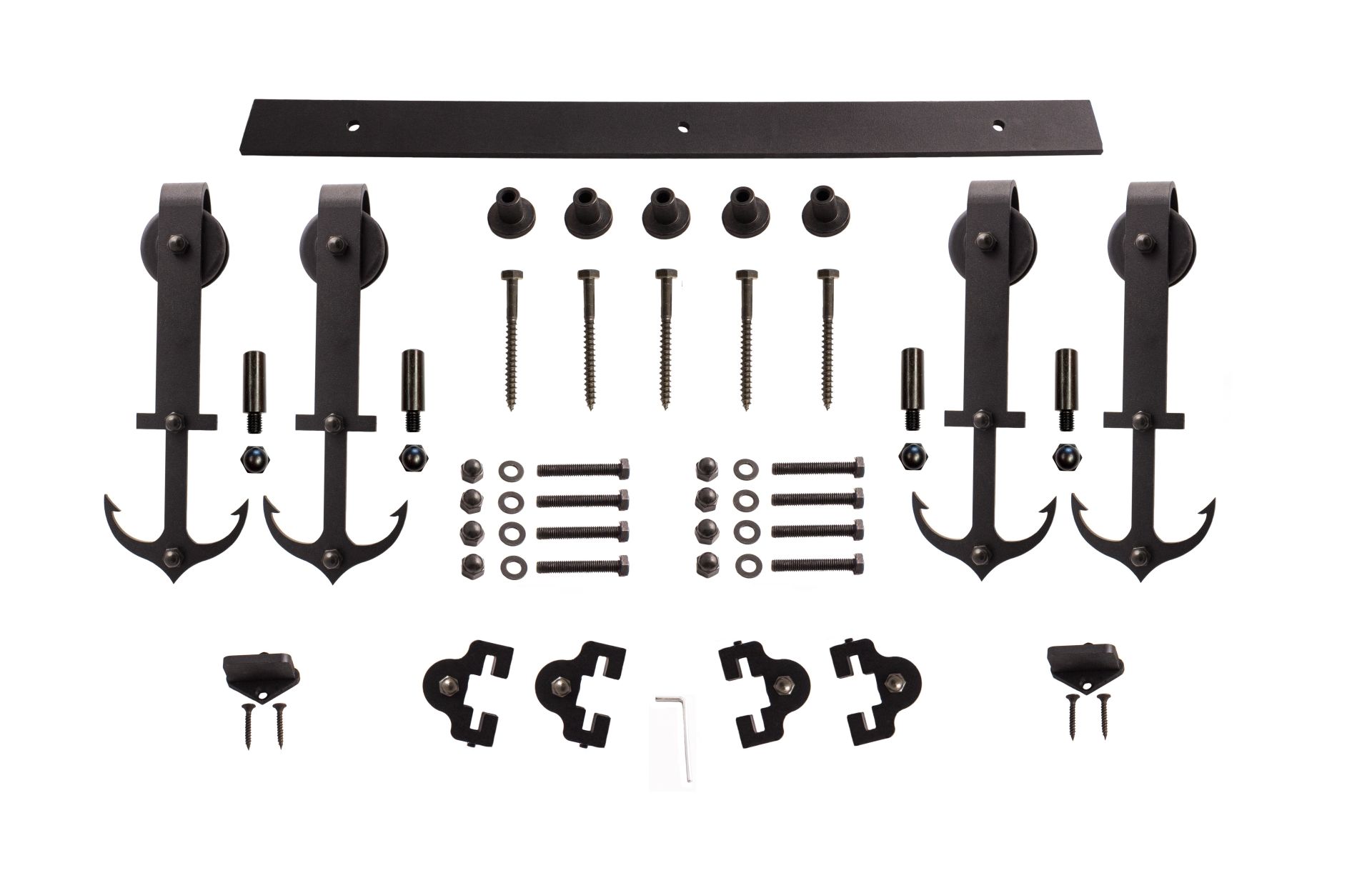 Deniz Çapası Modeli (Çift Kapı) Sürgü Mekanizması (Tek Ray-Çift Kanat)