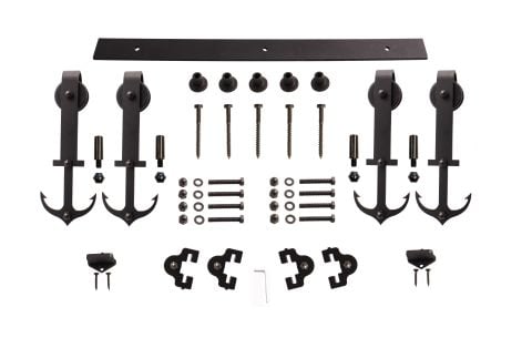 Deniz Çapası Modeli (Çift Kapı) Sürgü Mekanizması (Tek Ray-Çift Kanat)
