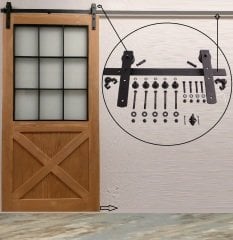 AHŞAP CAMLI SÜRGÜLÜ AHIR KAPISI(TEK)