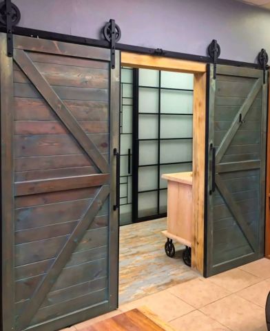 Döküm Makara Modeli (Çift Kapı) Sürgü Mekanizması (Tek Ray-Çift Kanat)