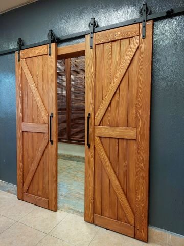 Döküm Makara Modeli (Çift Kapı) Sürgü Mekanizması (Tek Ray-Çift Kanat)