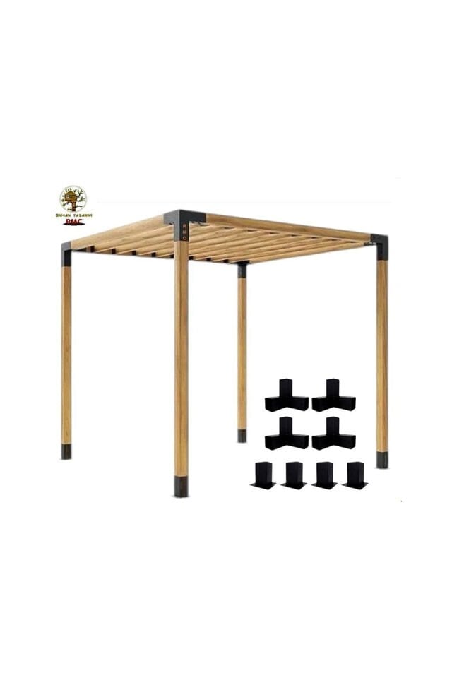 85 x 85mm  Ahşap Kirişler İçin Her Boyutlu Tek Bölümlü Pergola Braket takımı